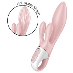 Satisfyer Air Pump Bunny 3 - na napuhavanje, roza vibrator