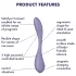 Satisfyer G-spot Flex 5 - vibrators za G-tačku sa upravljanjem putem aplikacije (ljubičasti)