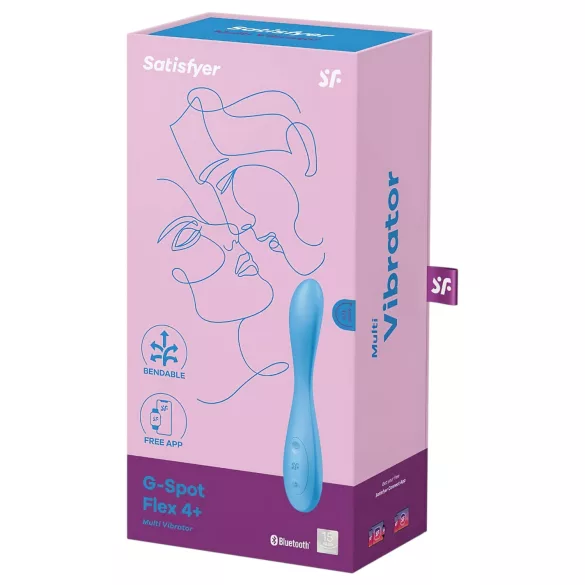 Satisfyer G-spot Flex 4 - vibrator za G-tačku sa upravljanjem preko aplikacije (tirkizni)