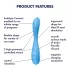 Satisfyer G-spot Flex 4 - vibrator za G-tačku sa upravljanjem preko aplikacije (tirkizni)