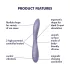 Satisfyer G-spot Flex 2 - punjivi, vodootporni G-tačka vibrator (ljubičasti)