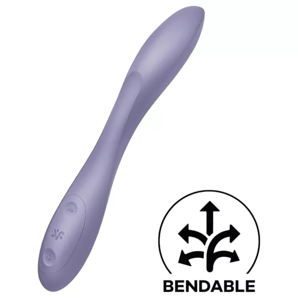 Satisfyer G-spot Flex 2 - punjivi, vodootporni G-tačka vibrator (ljubičasti)