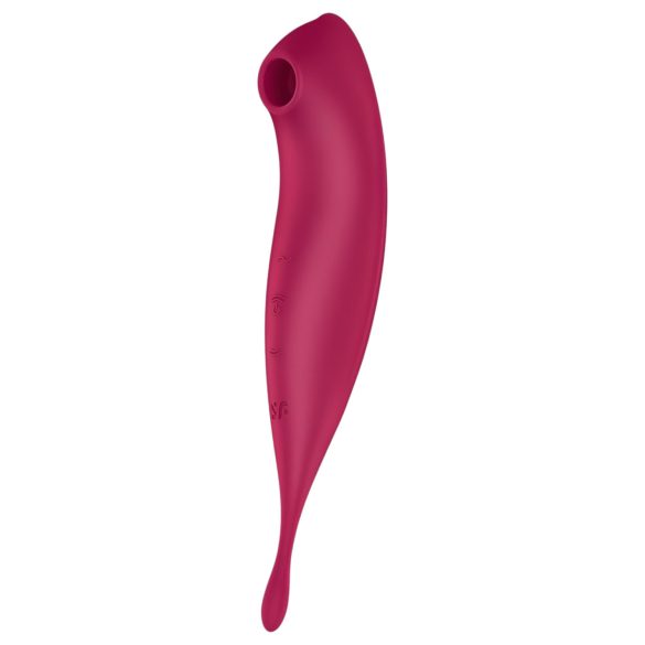 Satisfyer Twirling Pro - pametan 2u1 klitoralni vibrator (crveni)