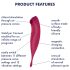 Satisfyer Twirling Pro - pametan 2u1 klitoralni vibrator (crveni)