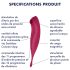 Satisfyer Twirling Pro - pametan 2u1 klitoralni vibrator (crveni)