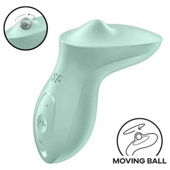 Satisfyer Exciterrr - ротирајући вибратор са перлицама за клиторис (зелени)