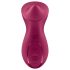 Satisfyer Exciterrr - rotirajući klitoralni vibrator sa perlama (crveni)