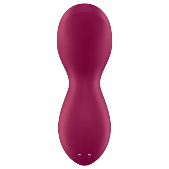 Satisfyer Exciterrr - rotirajući klitoralni vibrator sa perlama (crveni)