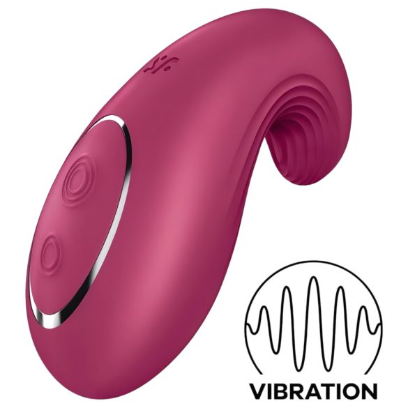 Satisfyer Dipping Delight - punjivi vibrator za klitoris (crveni)