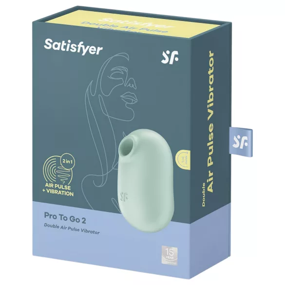 Satisfyer Pro To Go 2 - bežični stimulator klitorisa (menta)