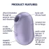 Satisfyer Pro To Go 2 – akumulatorski stimulator klitorisa sa vazdušnim talasima (ljubičasta)