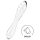 Satisfyer Dazzling Crystal 1 - Dvostrani stakleni dildo (prozirni)