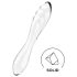 Satisfyer Dazzling Crystal 1 - Dvostrani stakleni dildo (prozirni)