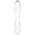 Satisfyer Dazzling Crystal 1 - Dvostrani stakleni dildo (prozirni)