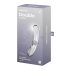 Satisfyer Double Crystal - dvostrani stakleni dildo (providan)