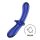 Satisfyer Double Crystal - dvostrano stakleno dildo (plavo)