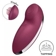   Satisfyer Tap & Climax 2 - 2u1 klitoralni stimulator i vibrator (crveni)