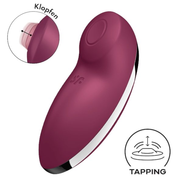 Satisfyer Tap & Climax 2 - 2u1 klitoralni stimulator i vibrator (crveni)