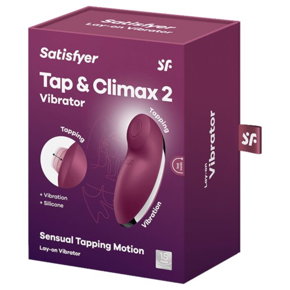 Satisfyer Tap & Climax 2 - 2u1 klitoralni stimulator i vibrator (crveni)
