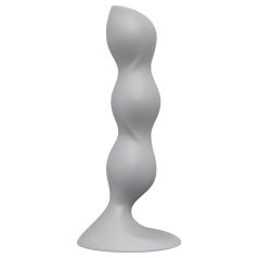 Satisfyer Triple Ball-R - biserni dildo (siva)