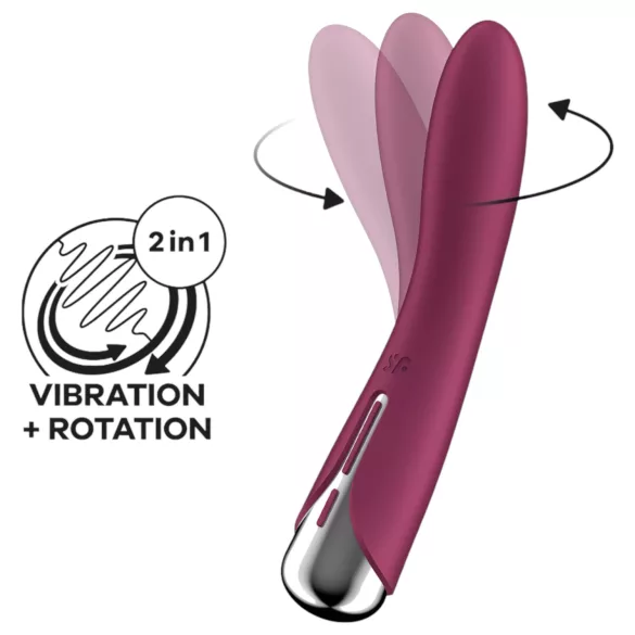 Satisfyer Spinning Vibe 1 - Rotirajući G-tačka Vibrator (crveni)