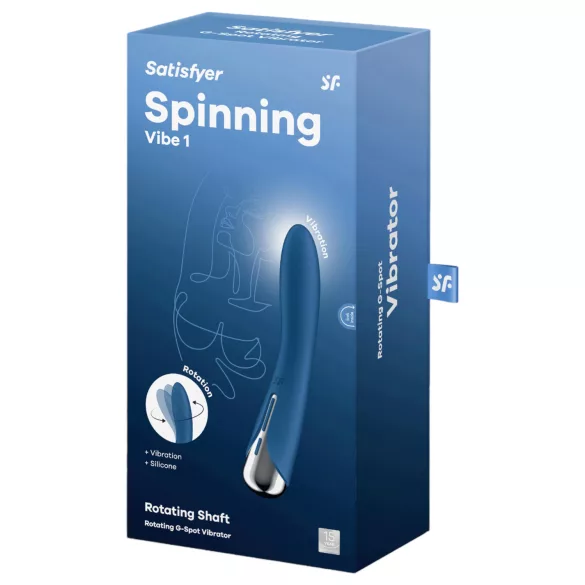Satisfyer Spinning Vibe 1 - G-tačka vibrator sa rotirajućom glavom (plava)