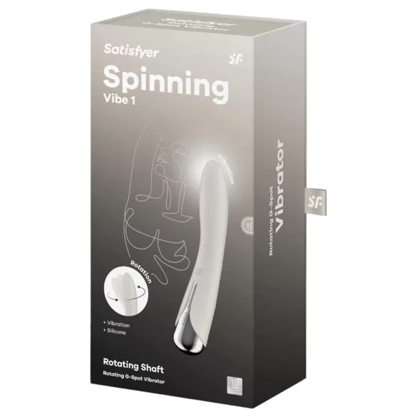 Satisfyer Spinning Vibe 1 - G-tačka vibrator sa rotirajućom glavom (bež)