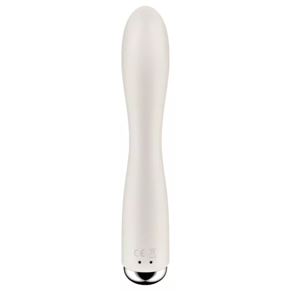 Satisfyer Spinning Rabbit 1 - rotirajući vibrator sa klitoralnim stimulatorom (bež)