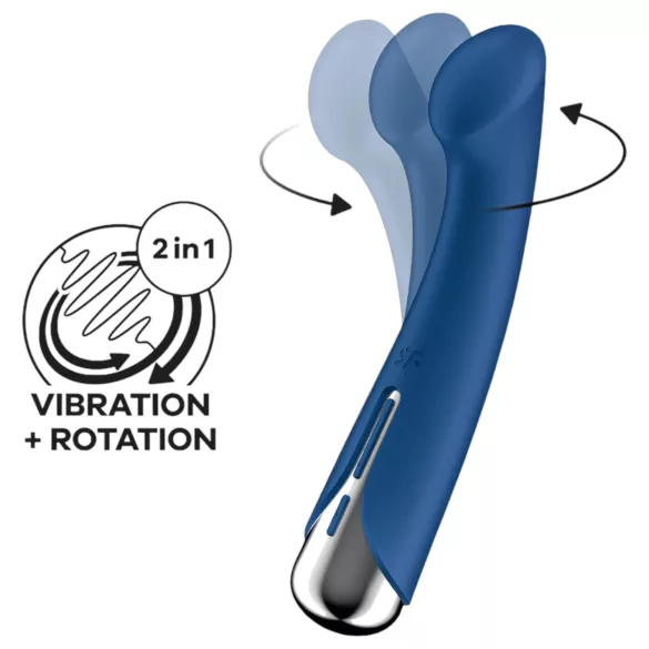 Satisfyer Spinning G-Spot 1 - Rotirajući G-tačka vibrator (plavi)