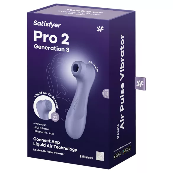 Satisfyer Pro 2 Gen3 - pametni stimulator klitorisa s talasima vazduha (ljubičasti)