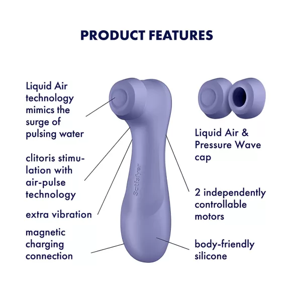 Satisfyer Pro 2 Gen3 - vakuumski stimulator klitorisa na baterije (ljubičasti)