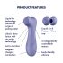 Satisfyer Pro 2 Gen3 - bežični stimulator klitorisa sa vazdušnim talasima (ljubičasti)