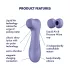 Satisfyer Pro 2 Gen3 - vakuumski stimulator klitorisa na baterije (ljubičasti)