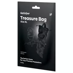   Satisfyer Treasure Bag XL - diskretna torba za odlaganje - velika (crna)