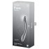 Satisfyer Pure Gravity 1 – rebrasti čelični dildo (srebrni)