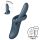 Satisfyer Heat Flex 4 - vibrator s grejanjem i stimulacijom klitorisa (sivi)