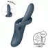 Satisfyer Heat Flex 4 - vibrator sa zagrejavanjem sa rukom za klitoris (sivi)