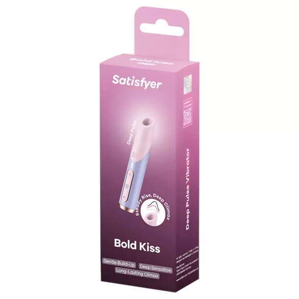 Satisfyer Bold Kiss - ruž za usne vibrator sa talasima vazduha (ružičasti)