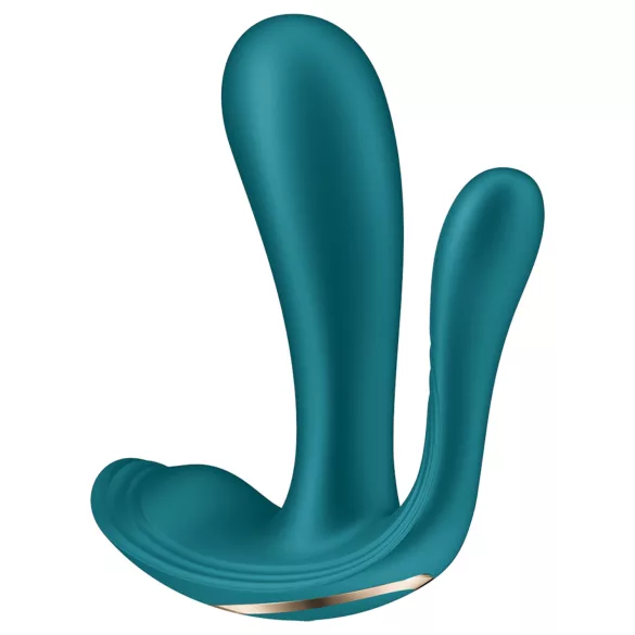 Satisfyer Top Secret+ - trostruki, nosivi vibrator (zeleni)