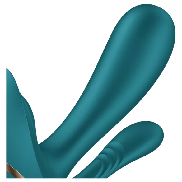 Satisfyer Top Secret+ - trostruki, nosivi vibrator (zeleni)