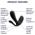 Satisfyer Top Secret+ - trostruki, nosivi vibrator (zeleni)