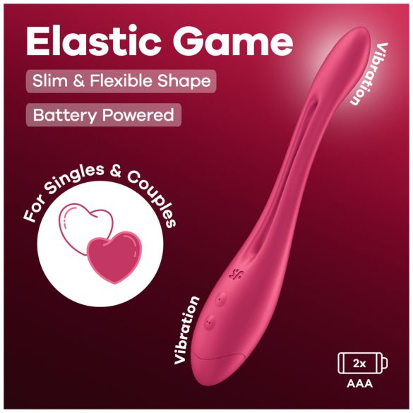 Satisfyer Elastic Game - fleksibilni par vibarator (ružičasti)