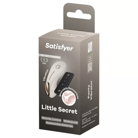 Satisfyer Little Secret - nosivi vibrator za gaćice (beli)