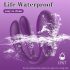 Mrow - akumulatorski, vodootporni trostruki vibrator za parove (ljubičasti)
