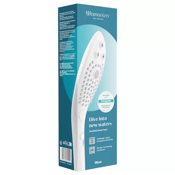 Womanizer Wave - masažni tuš set (beli)
