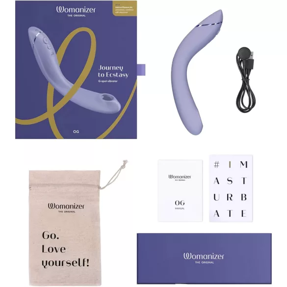 Womanizer OG - Punjiva G-tačka 2u1 vibrator sa vazdušnim talasima (ljubičasta)