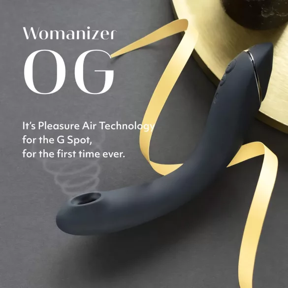 Womanizer OG - punjivi, vazdušni 2u1 vibrator (crni)