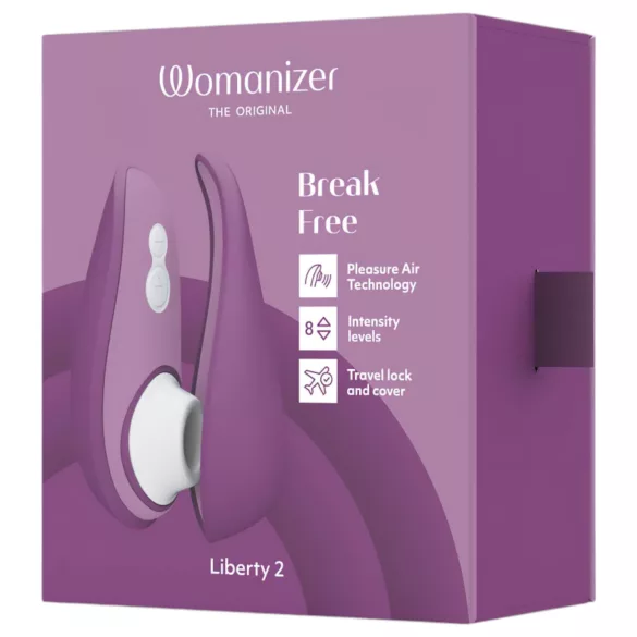 Womanizer Liberty 2 - стимулатор клитора са ваздушним таласима (љубичасти)