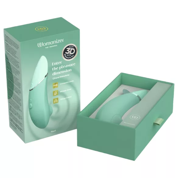 Womanizer Next - punjivi stimulator klitorisa sa talasima vazduha (žalfija)