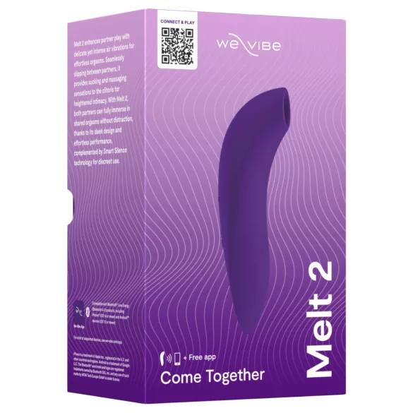 We-Vibe Melt 2 - стимулатор клиториса са таласима ваздуха управљан апликацијом (љубичасти)